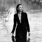 woman, river, photography